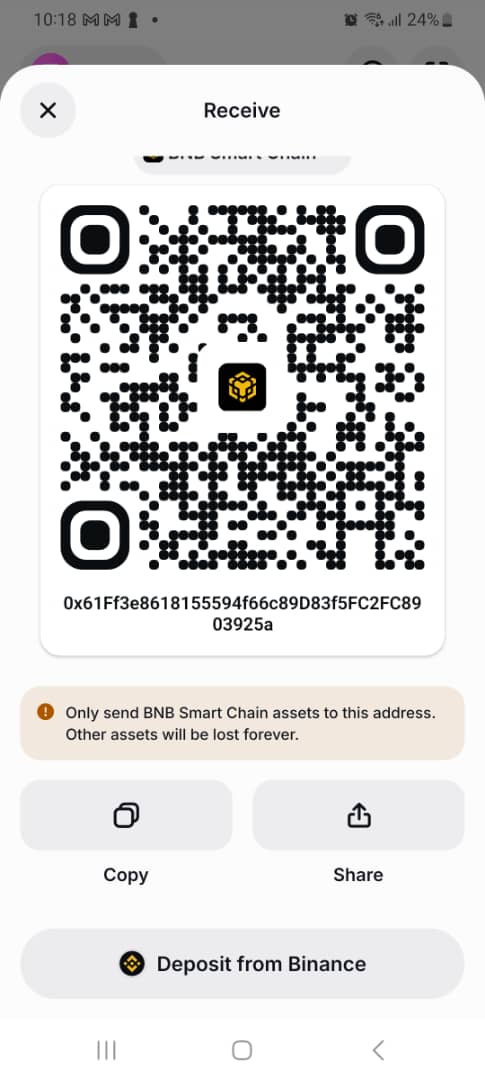BNB Smart Chain donation QR code
