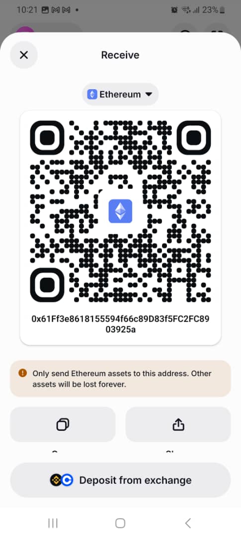 Ethereum donation QR code