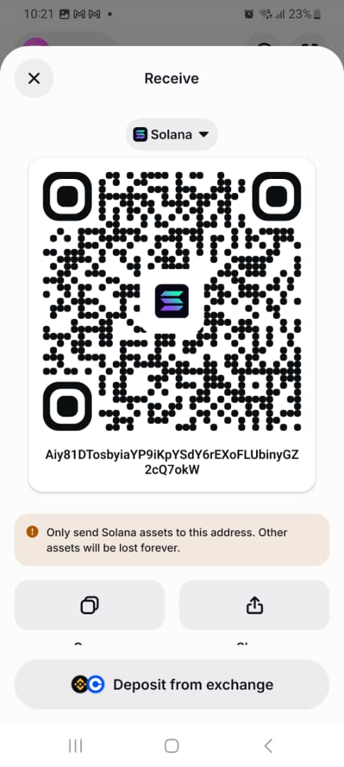 Solana donation QR code